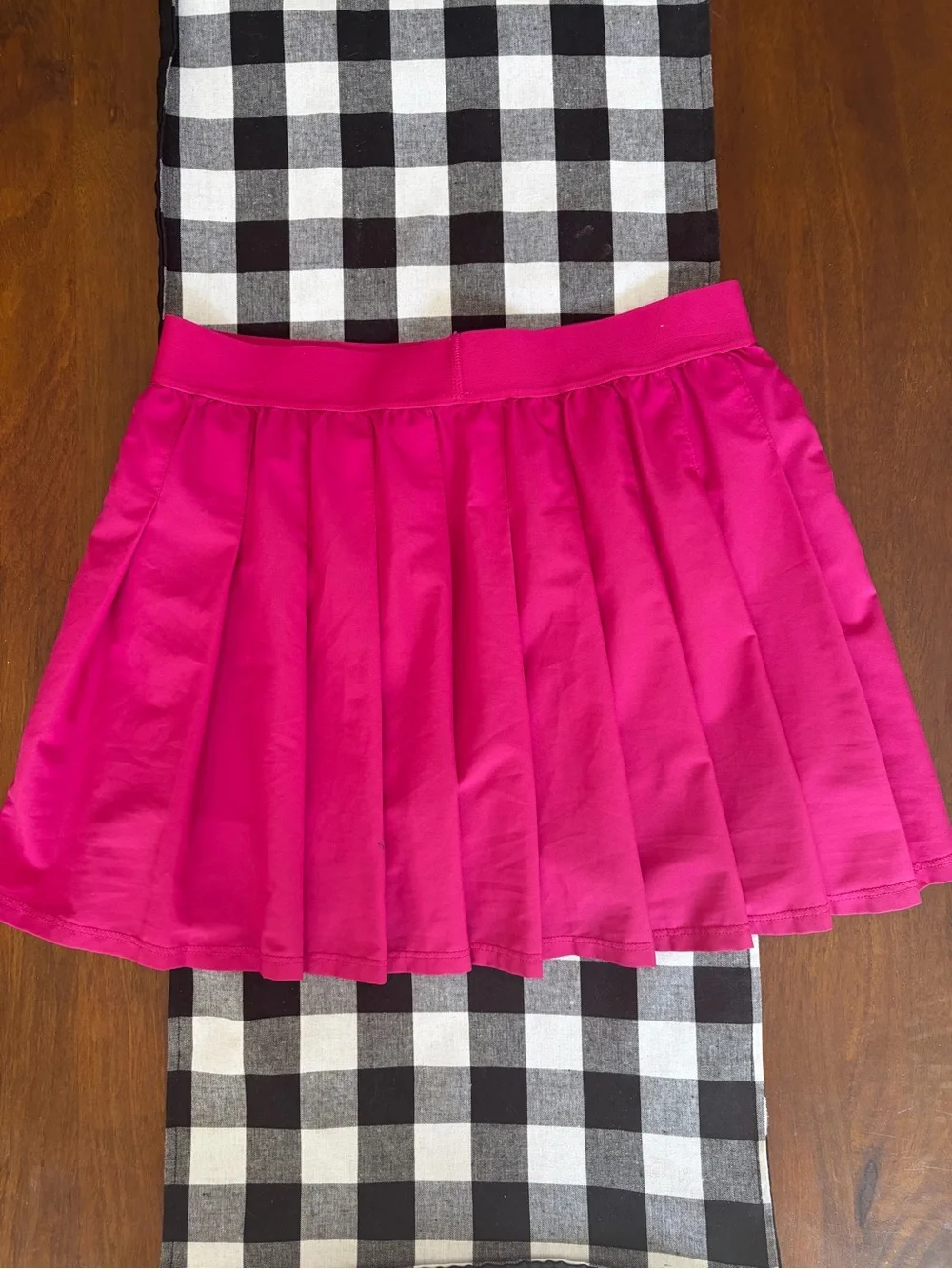 Alo Pink Pleated Varsity Skirt